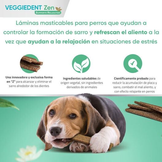 Virbac Snack para cães formato L Veggiedent Zen, , large image number null